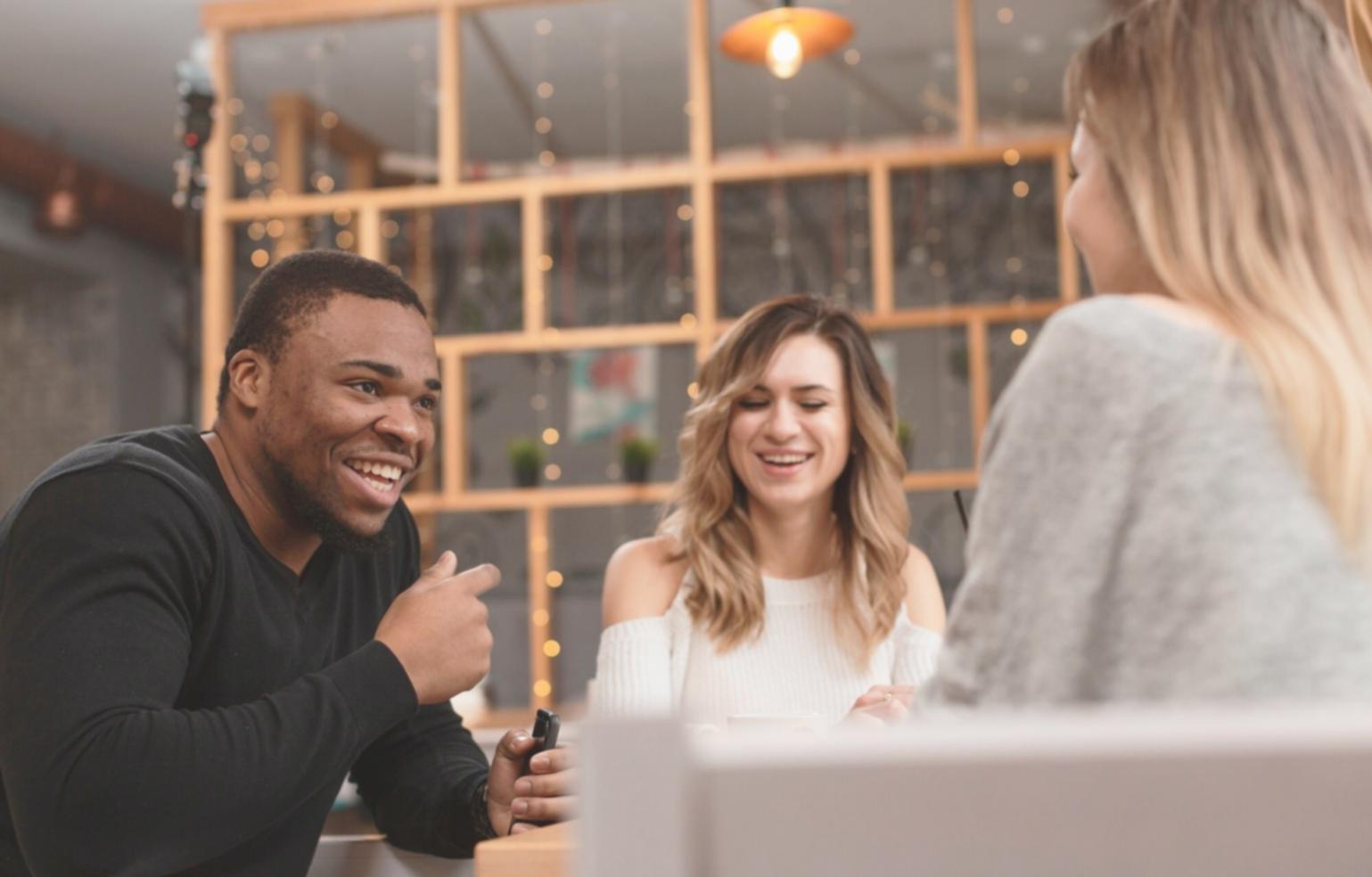 Students collaborating on financial analysis project